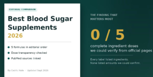 Read more about the article 5 Blood Sugar Supplements Compared in 2026: Evidence, Doses, and Transparency
