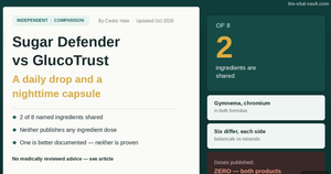 Read more about the article Sugar Defender vs GlucoTrust: Which Blood Sugar Supplement Is Better Documented?